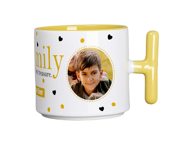 Wholesale Sublimation Blank 9oz Inner T-Handle Color Mug 48 Pack(5 Colors)-Shipping from China