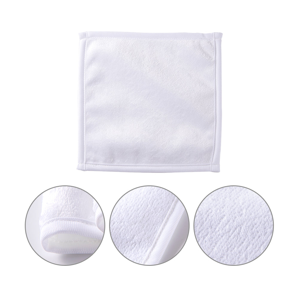 Wholesale Sublimation Square Handle Towel White 12 Inch 250 PCS