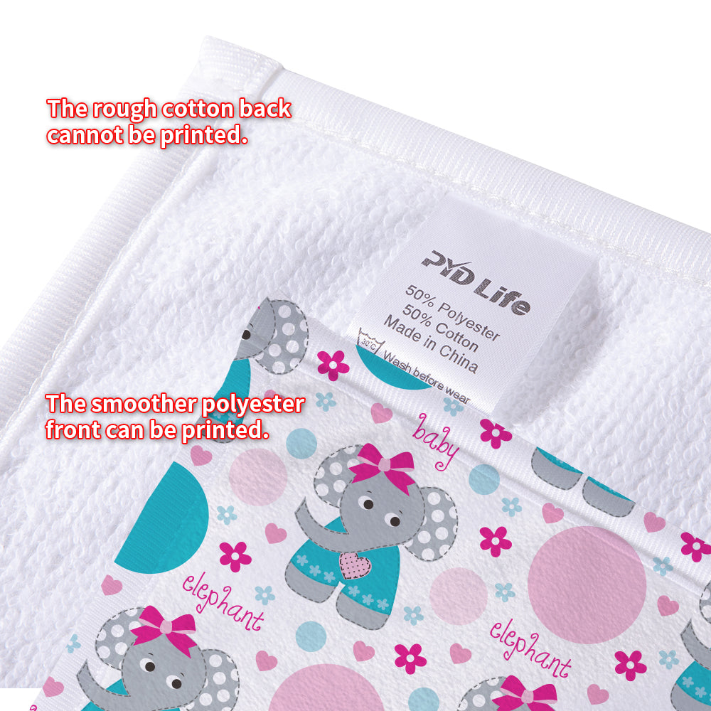Wholesale 8 Inch Sublimation Square Kitchen Hand Towels Blanks White Bulk 24 Pack & 120 Pack & 240 Pack