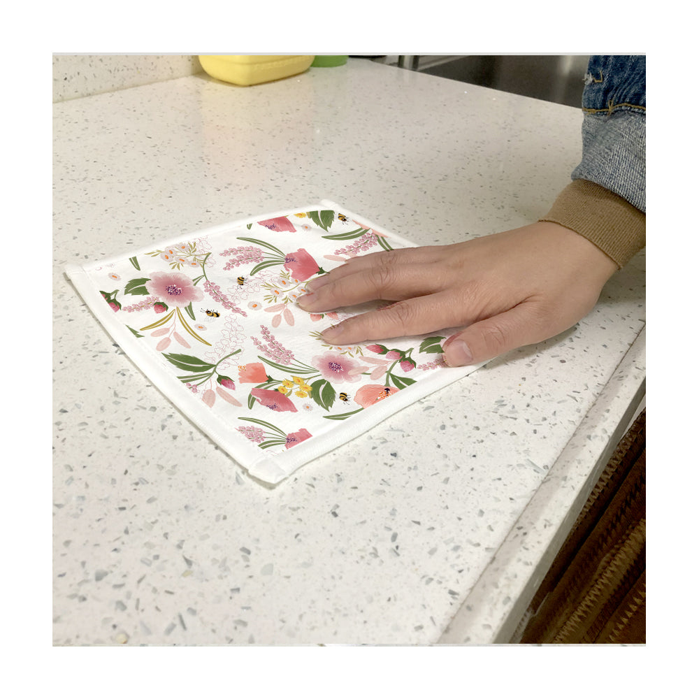 Wholesale 8 Inch Sublimation Square Kitchen Hand Towels Blanks White Bulk 24 Pack & 120 Pack & 240 Pack