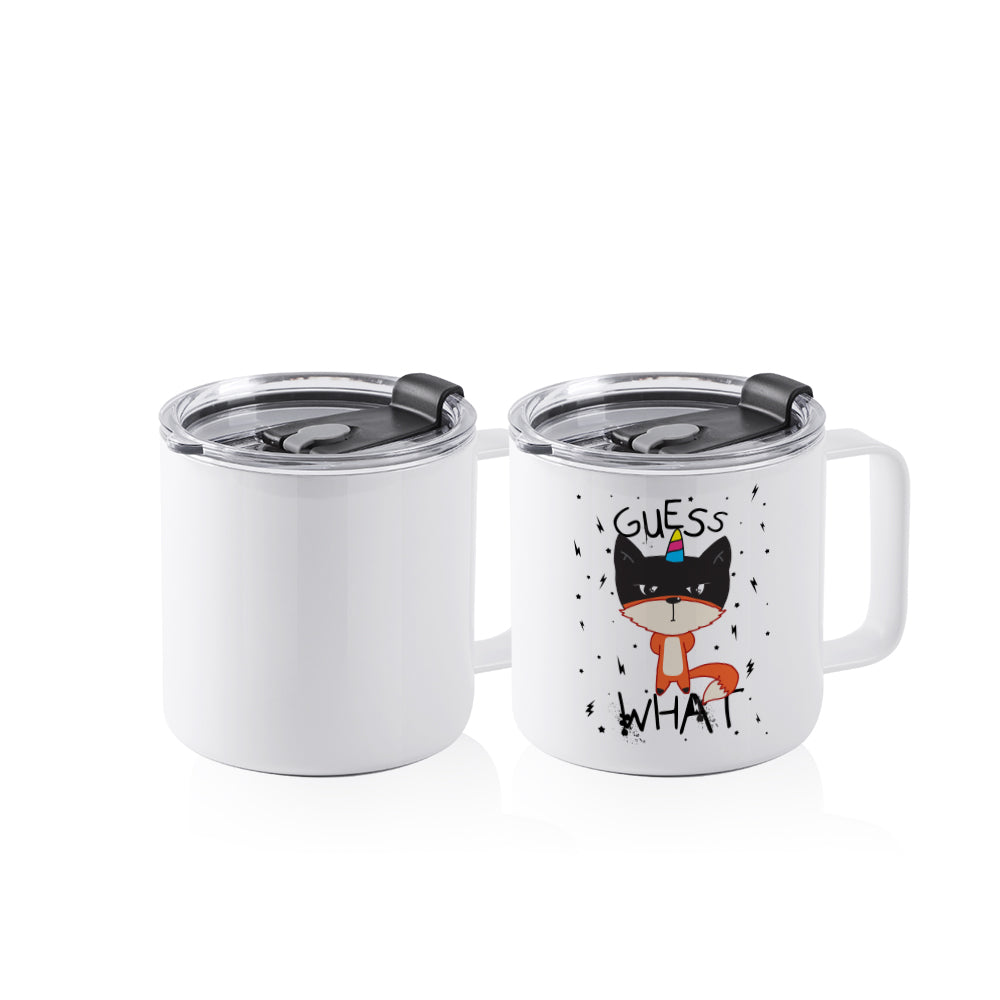 Wholesale Sublimation Coffee Mugs White With Handle 12 Oz 24