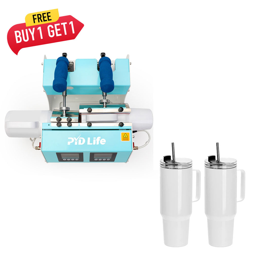 V4.2 2 IN 1 Dual 40 OZ Tumbler Heat Press Machine Double Station 110 V