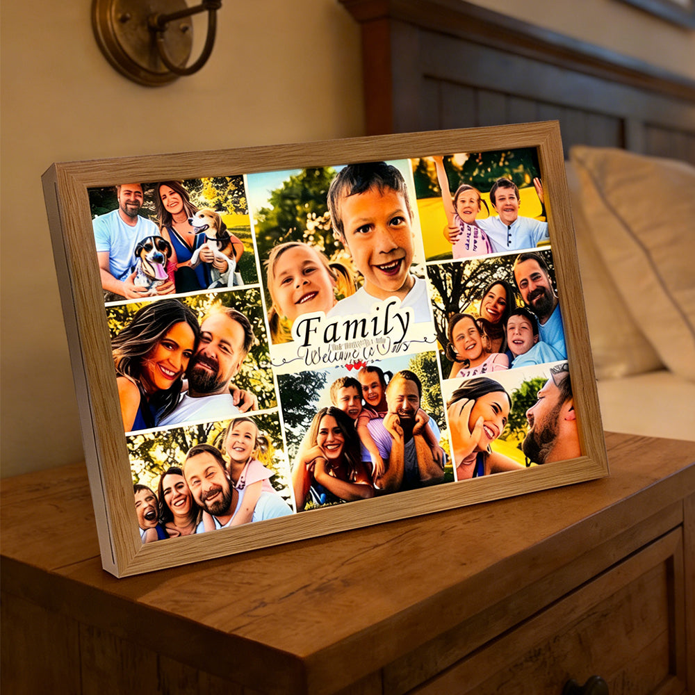 Sublimation Blanks Glass Night Lights LED Photo Frames A5 or A4 Size 2 Pack & 4 Pack & 8 Pack