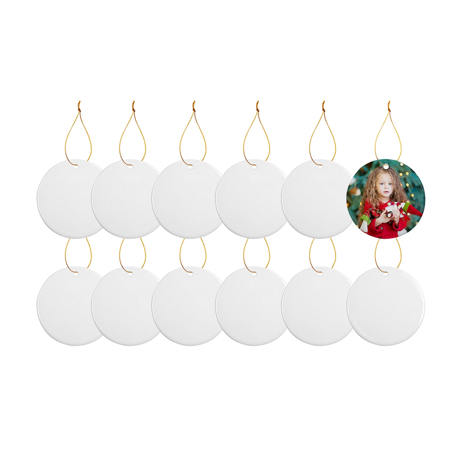 Double- Sided Sublimation Blanks Ornament, Sublimation, Blank Ornament,  Christmas Ornament, DIY Sublimation
