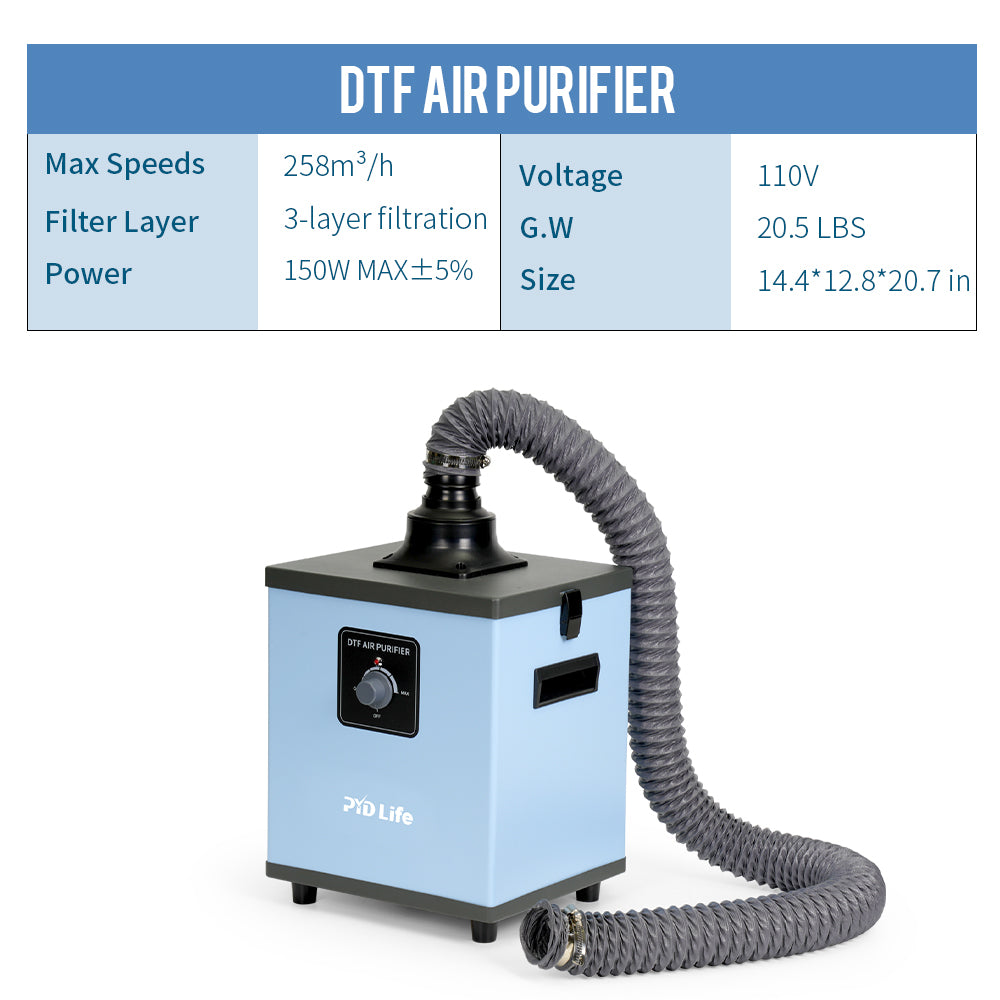 DTF Fume Extractor for DTF Transfer Films Bulk Curing Oven Dryer (shipping from China)