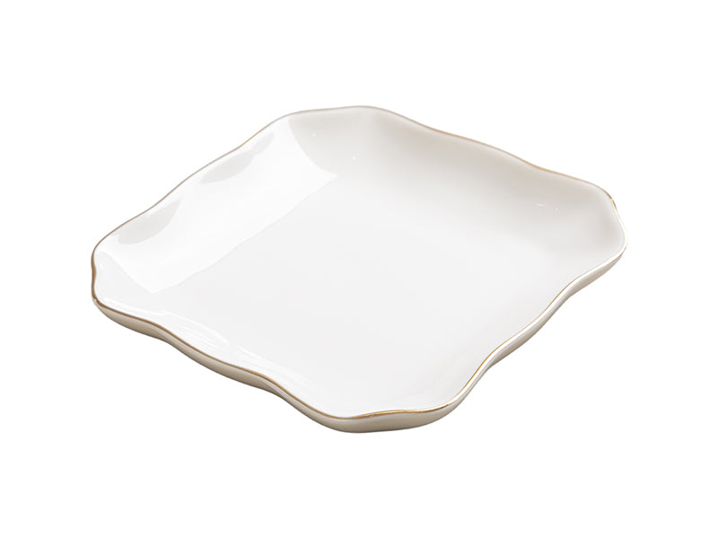 Wholesale 30 Pack Sublimation Ceramic Jewerly Trinket Dish with Gold Rim for 3D Vacuum Sublimation Tray and Pump Set (Ship from China)