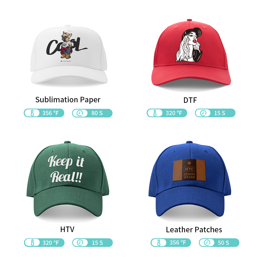 3 IN 1 Combo Label Tag Heat Press Machine 5.8 x 5.8 Inch,Cap Hat Heat Press Machine,Sublimation Pens Heat Press Machine