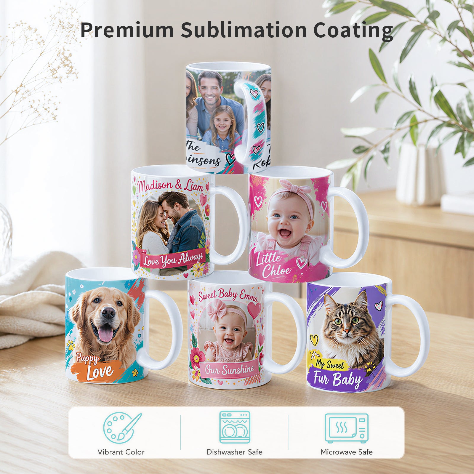 Sublimation Coffee Mugs 11 OZ with Individual White Box 36 Pack