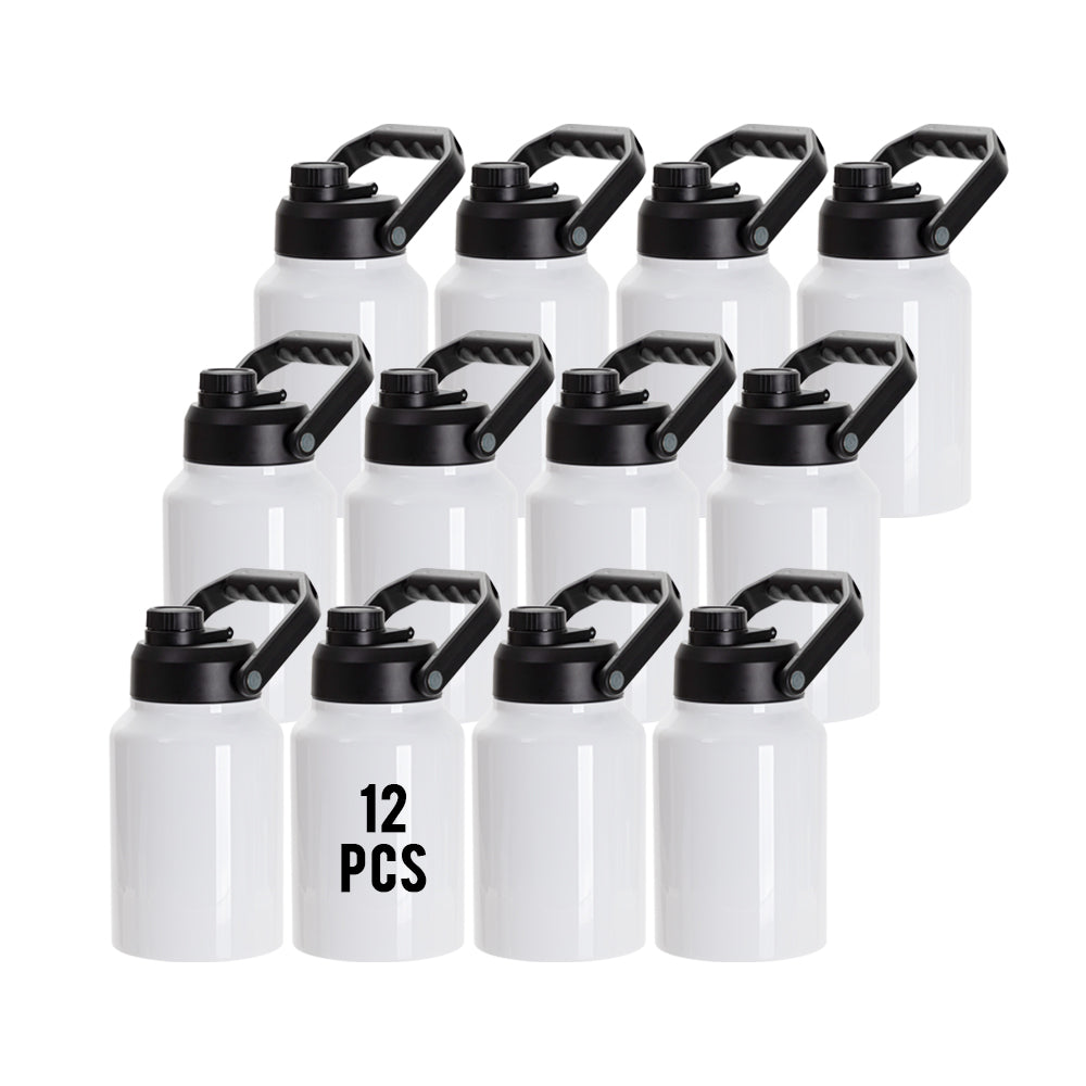 Wholesale 64 OZ Sublimation Water Jugs Bottle with Spout Lid Large Handle 12 Pack（shipping from China）