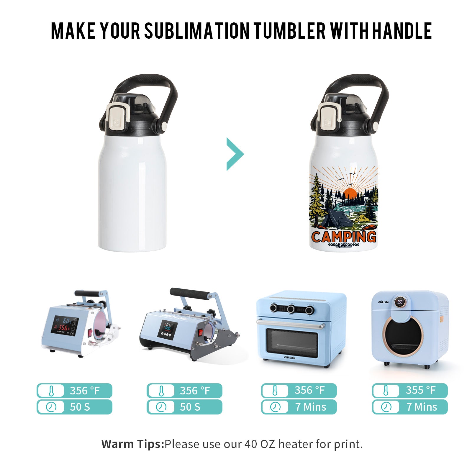 Wholesale 32 OZ Sublimation Water Jugs Bottles Vacuum Flasks White Blanks with Portable Sippy Up Lid and Straw 3 Pack & 12 Pack & 24 Pack