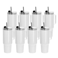 Sublimation Tumblers Blanks 40 OZ with Printable Handle 4 Pack