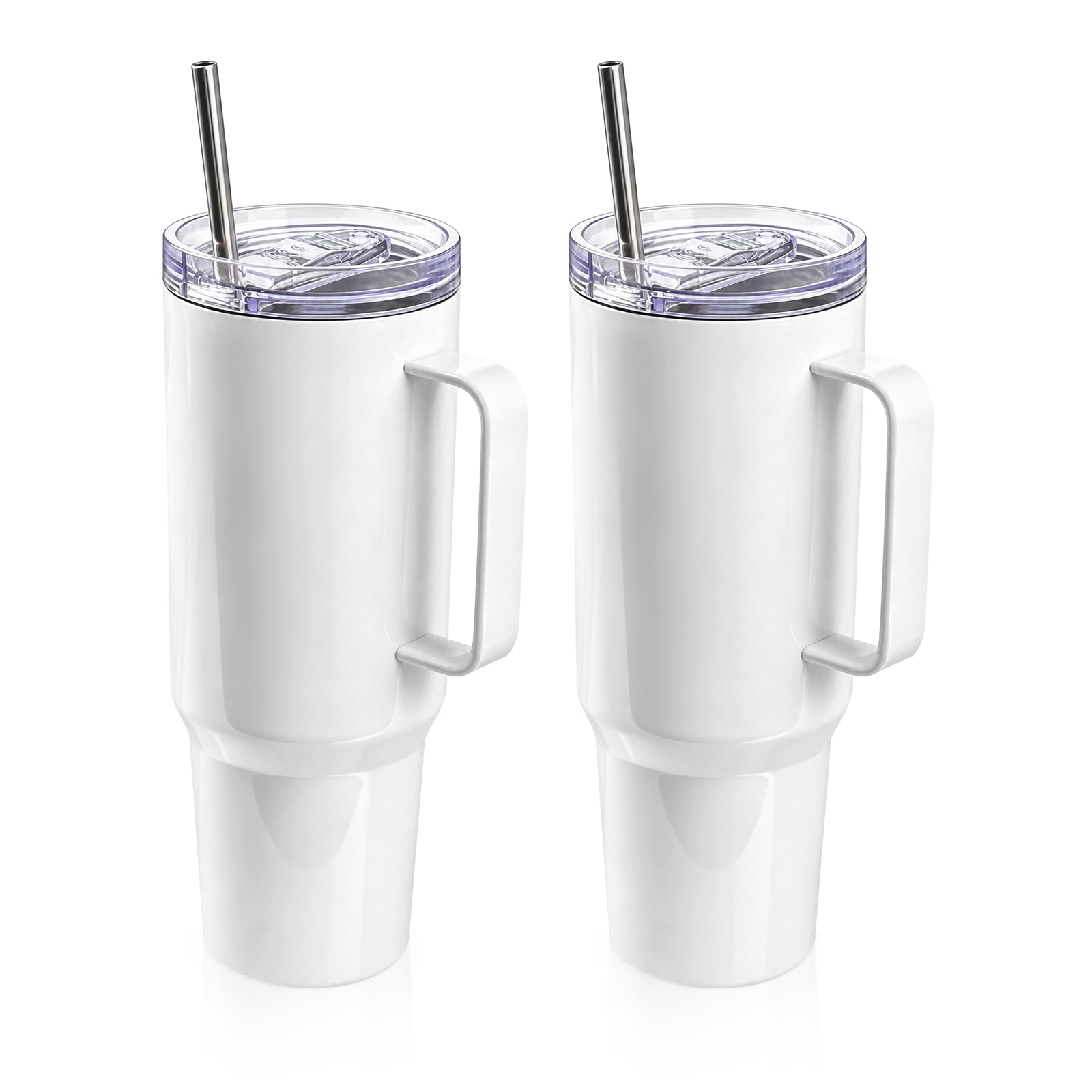 Wholesale 40 OZ Sublimation Tumblers with Printable Handle 2 Pack
