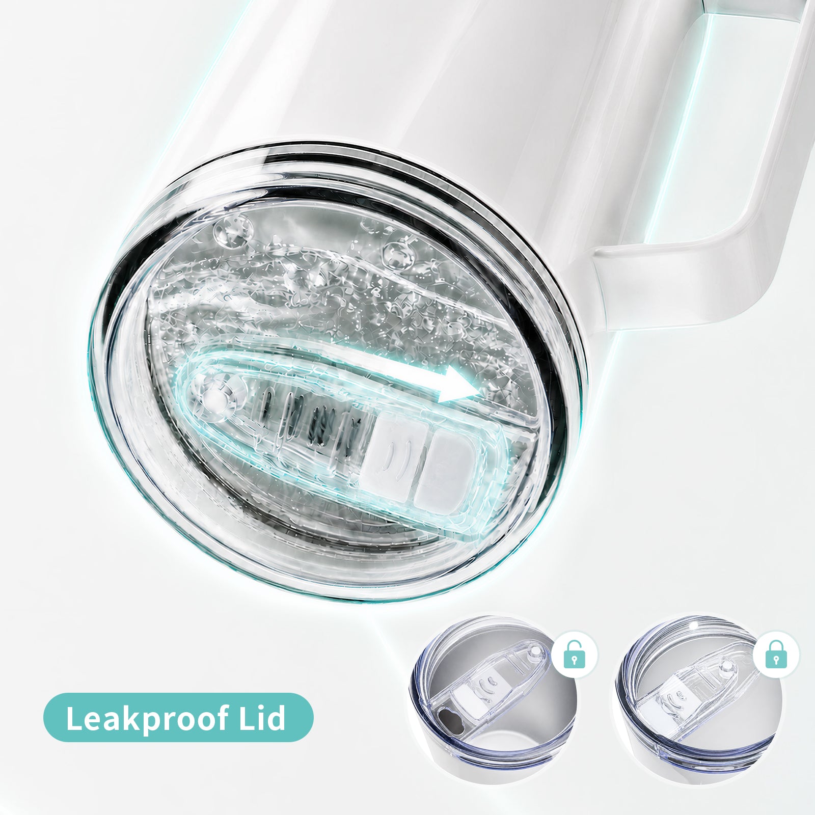 Wholesale 40 OZ Sublimation Tumblers with Printable Handle 2 Pack