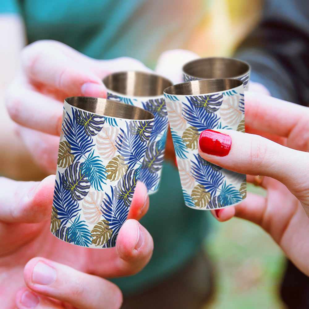 2oz 70ml Sublimation Stainless Steel Mini Tumbler Shot Glass Single Wall White 12 Pieces