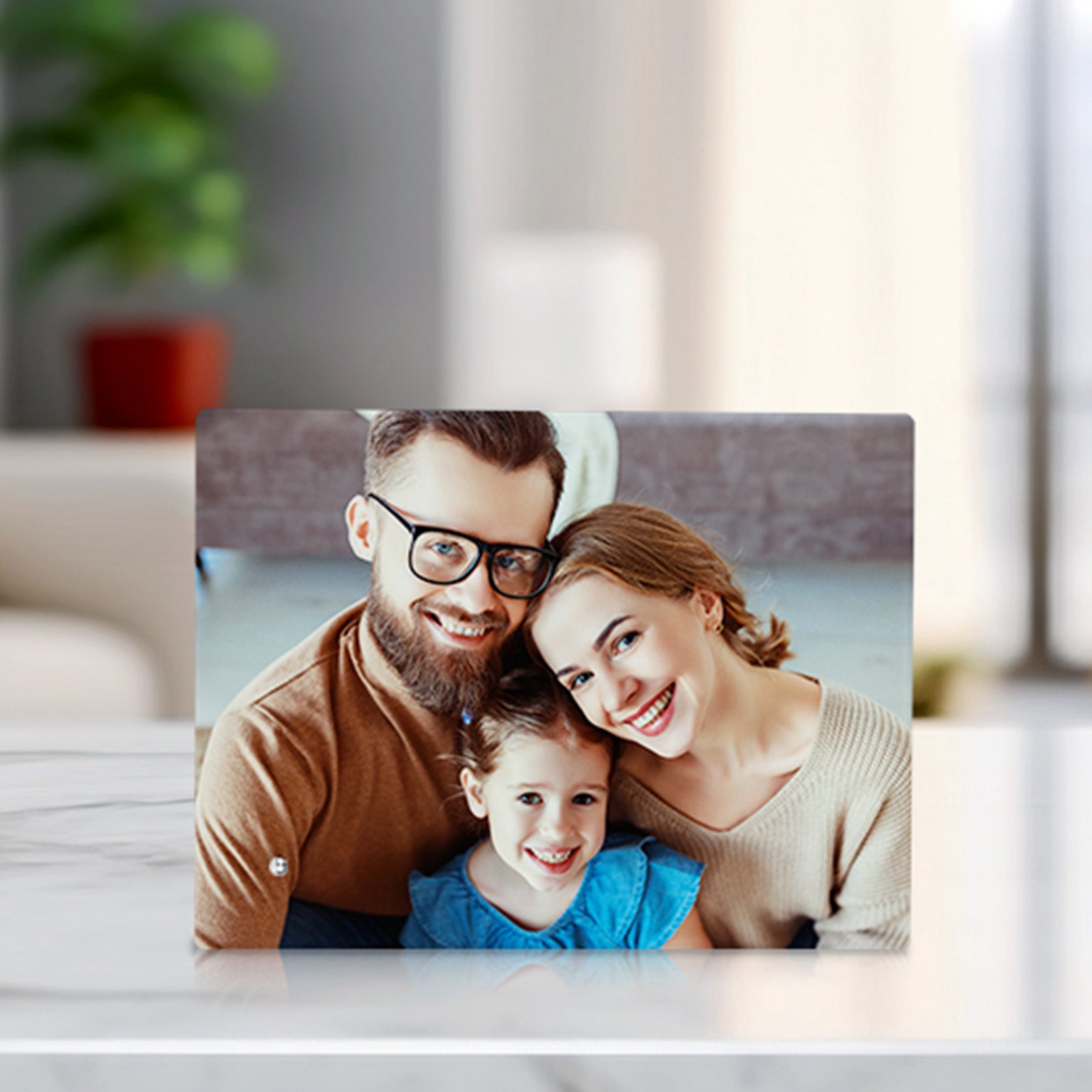 Sublimation Glass Photo Picture Frames Blanks White with Stand (3 size ...