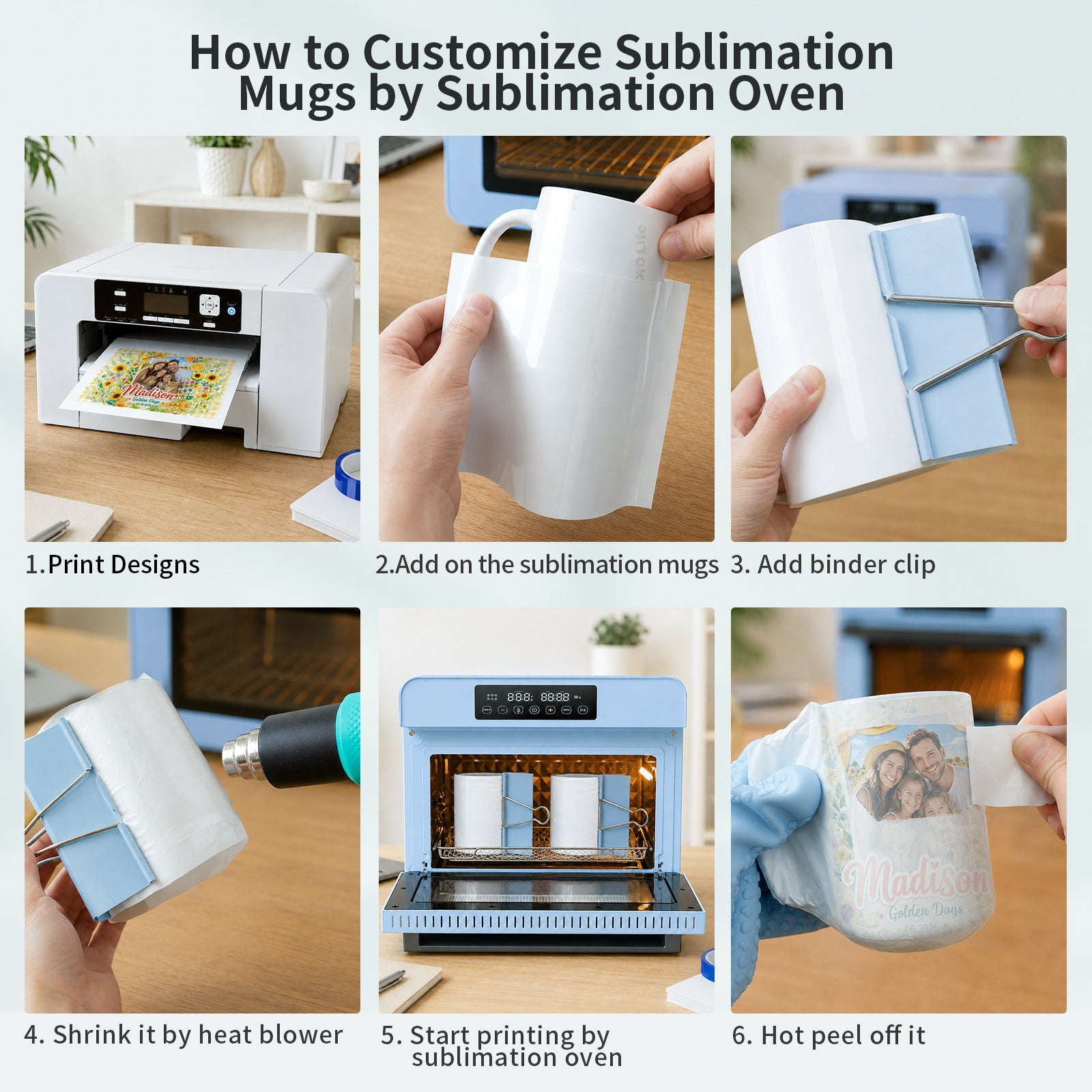 Wholesale 8 Pack Sublimation Mugs 15 OZ Mixed Macaron Colors Ceramic Cups Sublimation Coffee Photo Mug