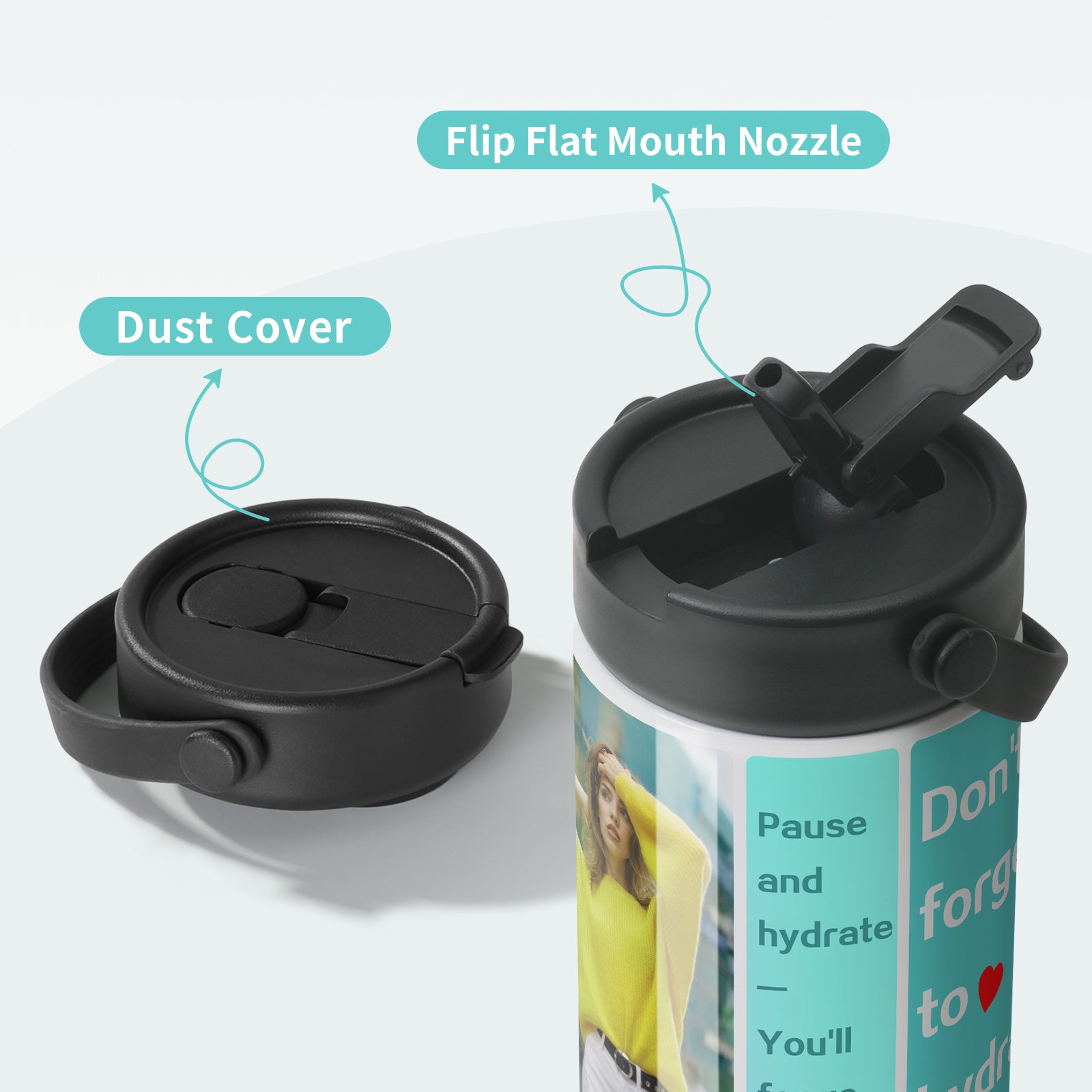 Wholesale 20 OZ 30 OZ Sublimation Straight Kids Tumblers Water Bottles with Flip Straw and Portalbe Handle 2 Pack & 8 Pack & 24 Pack