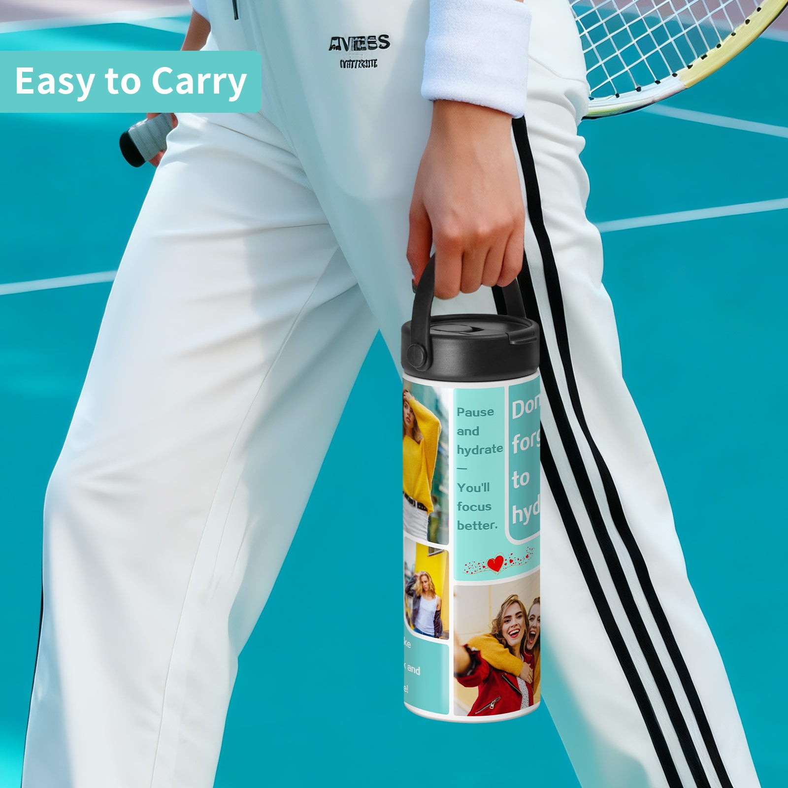 Wholesale 20 OZ 30 OZ Sublimation Straight Kids Tumblers Water Bottles with Flip Straw and Portalbe Handle 2 Pack & 8 Pack & 24 Pack