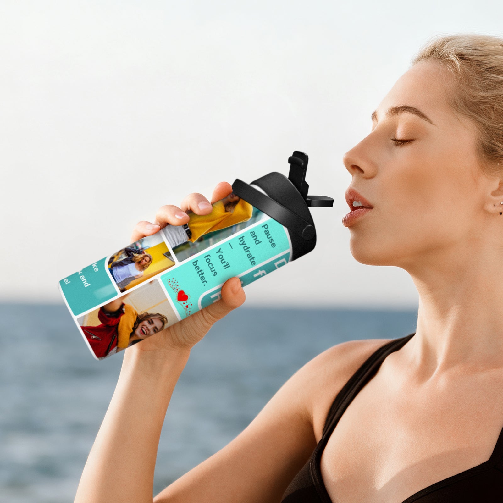 Wholesale 20 OZ 30 OZ Sublimation Straight Kids Tumblers Water Bottles with Flip Straw and Portalbe Handle 2 Pack & 8 Pack & 24 Pack