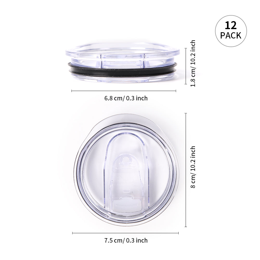 24 Pack Replacement Leakproof Slide Lids Bulk for 16 OZ 20 OZ Sublimation Skinny Tumbler