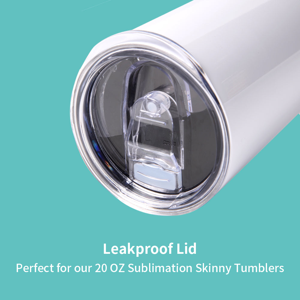 24 Pack Replacement Leakproof Slide Lids Bulk for 16 OZ 20 OZ Sublimation Skinny Tumbler