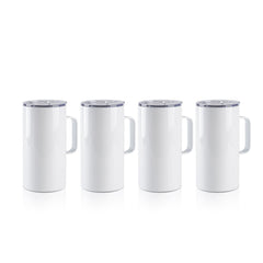 Sublimation Tumblers Mugs with Printable Handle 20 OZ 8 Pack