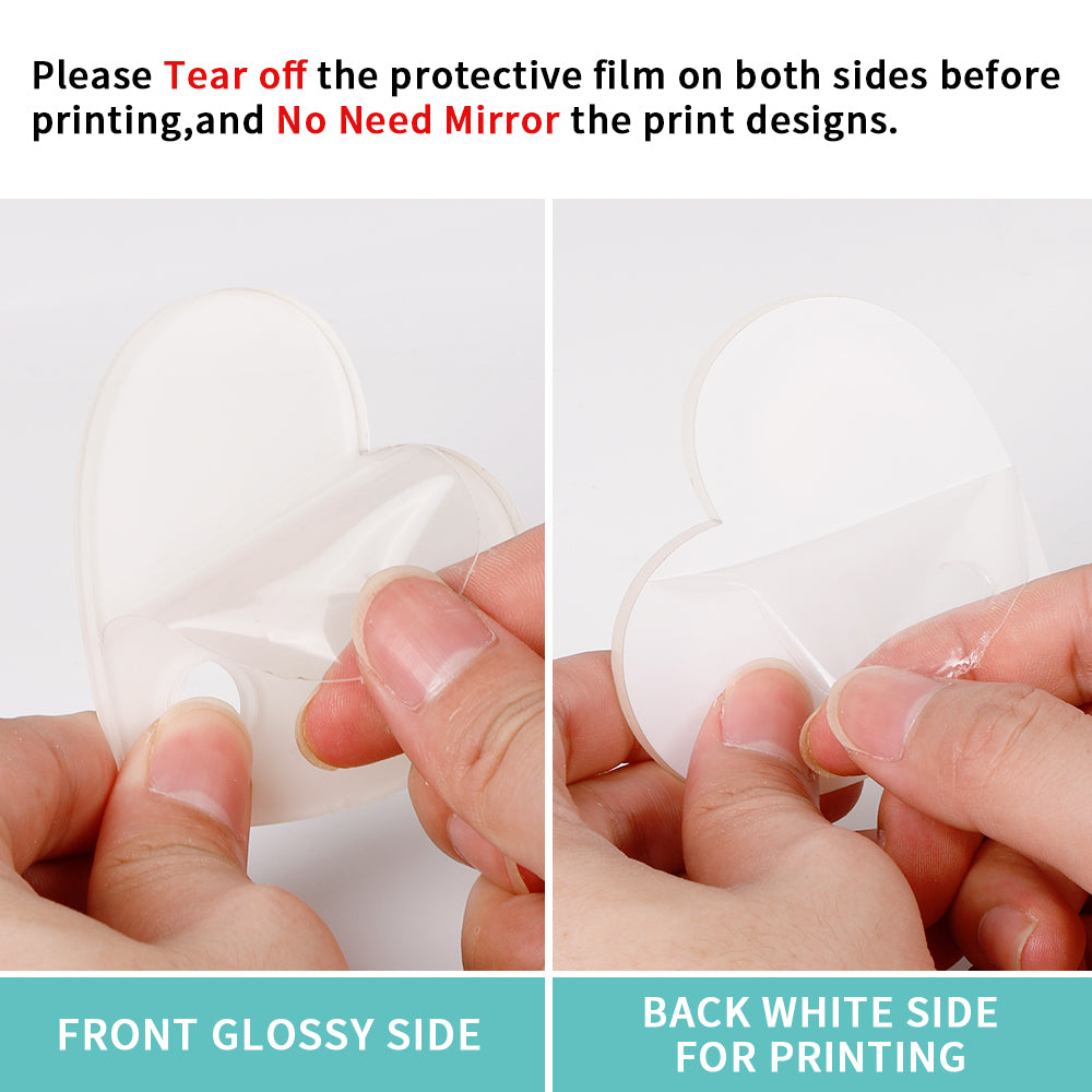 Sublimation Ornaments Acrylic Blanks for Personalized Christmas Tree Home Decor Bulk 100 Pack