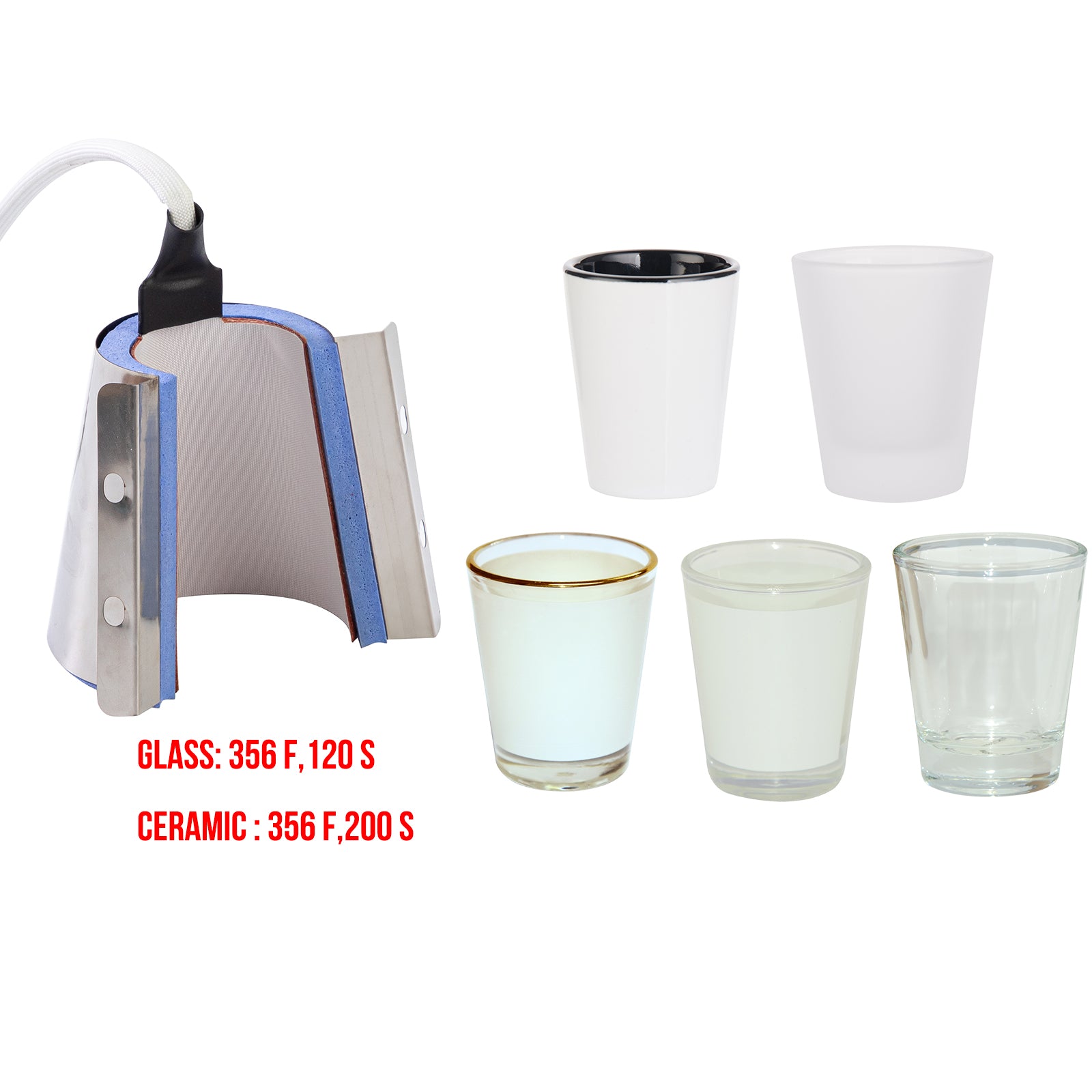 (13 heater options) Tumbler Mug Heater Attachments with 5 Pin ONLY for PYD Life V3 Tumbler Heat Press(Ship from China)