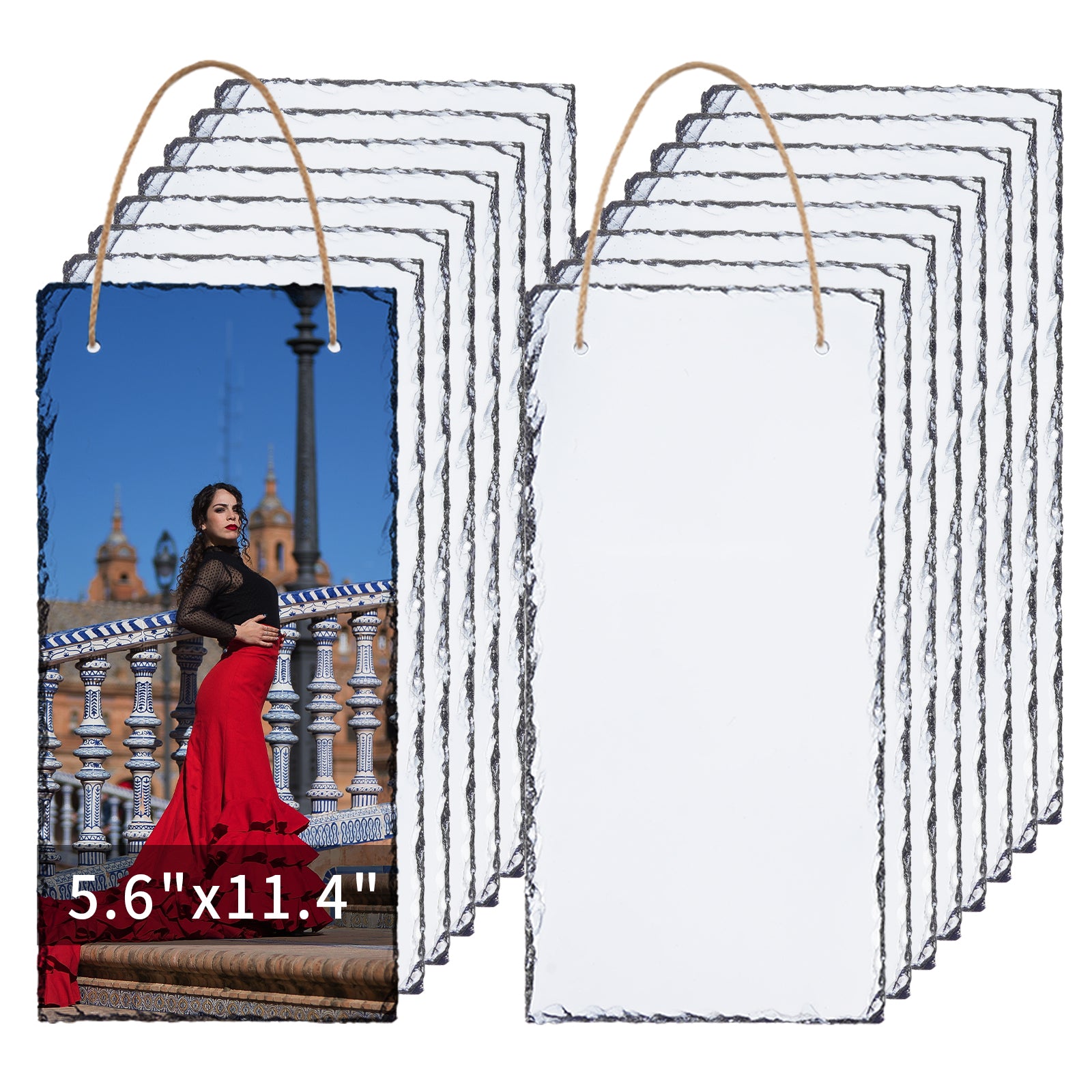 Auto Heat Press Machine for T Shirts Bundle kit With Slates Rock Stone Frames,Heat Tape,Sublimation paper