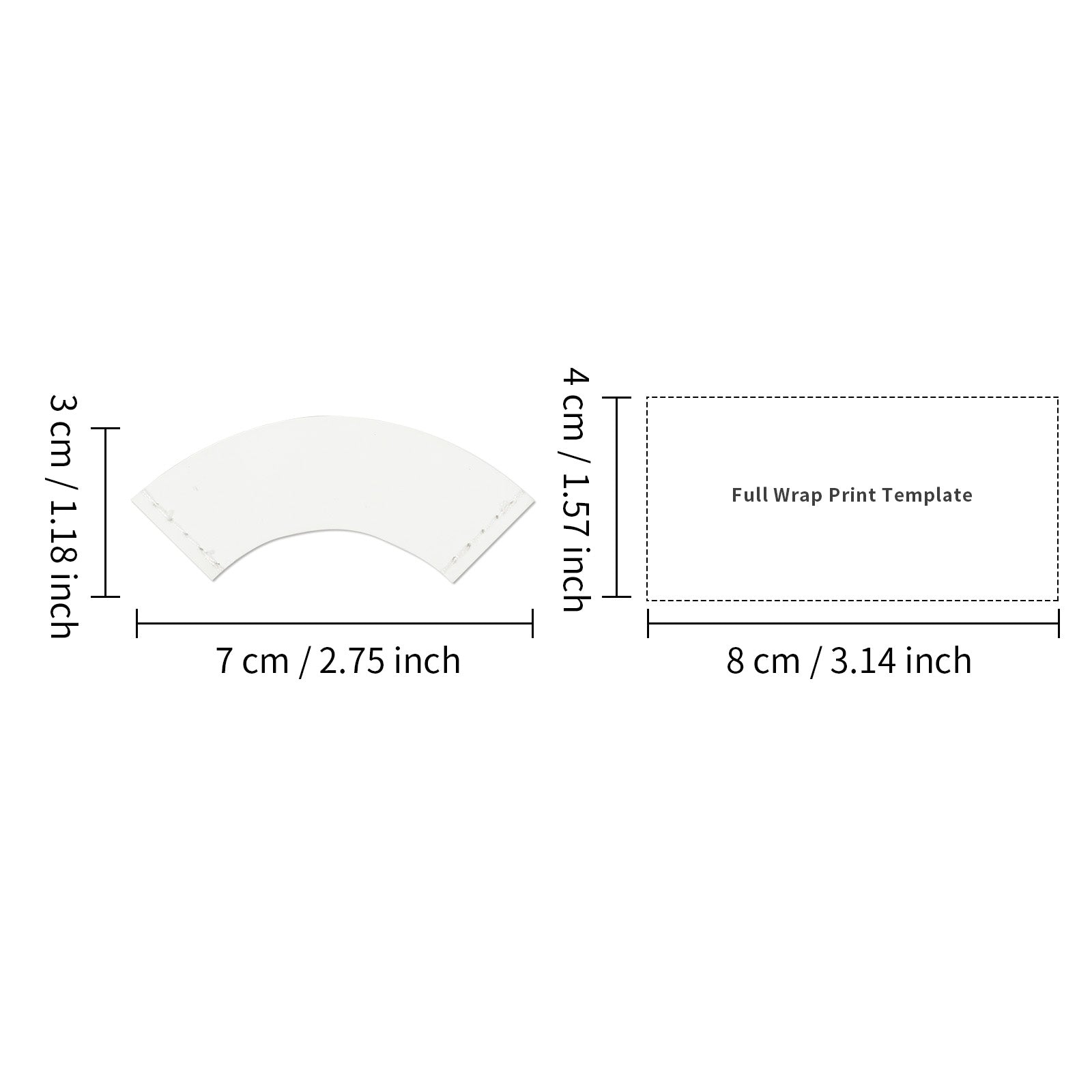 30 Pack Sublimation PU Leather Corner Bookmarkers 2.75" x 1.1" Round Bow White Blanks(3 Shape Options)