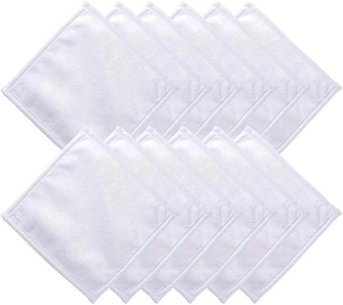 Wholesale 8 Inch Sublimation Square Kitchen Hand Towels Blanks White Bulk 24 Pack & 120 Pack & 240 Pack