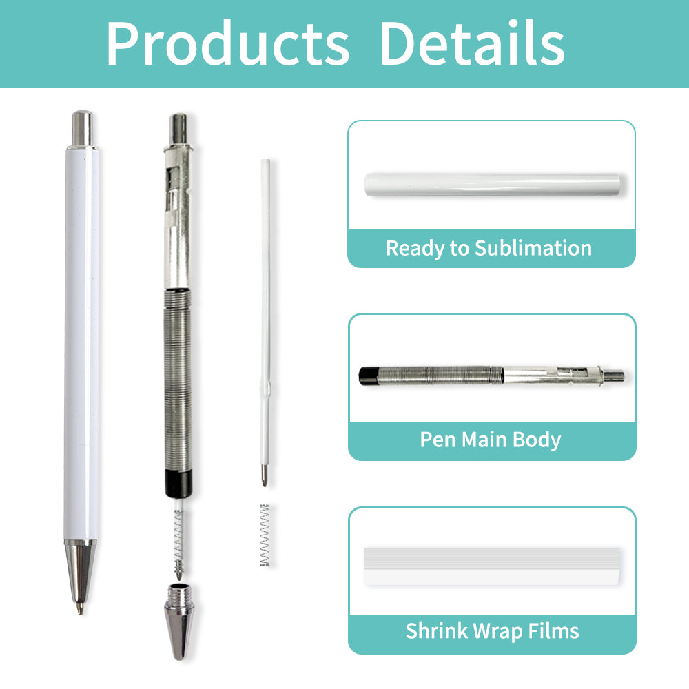 20 Pack Sublimation Pens Kit Shrink Wrap Film & Sublimation Tools for Pens