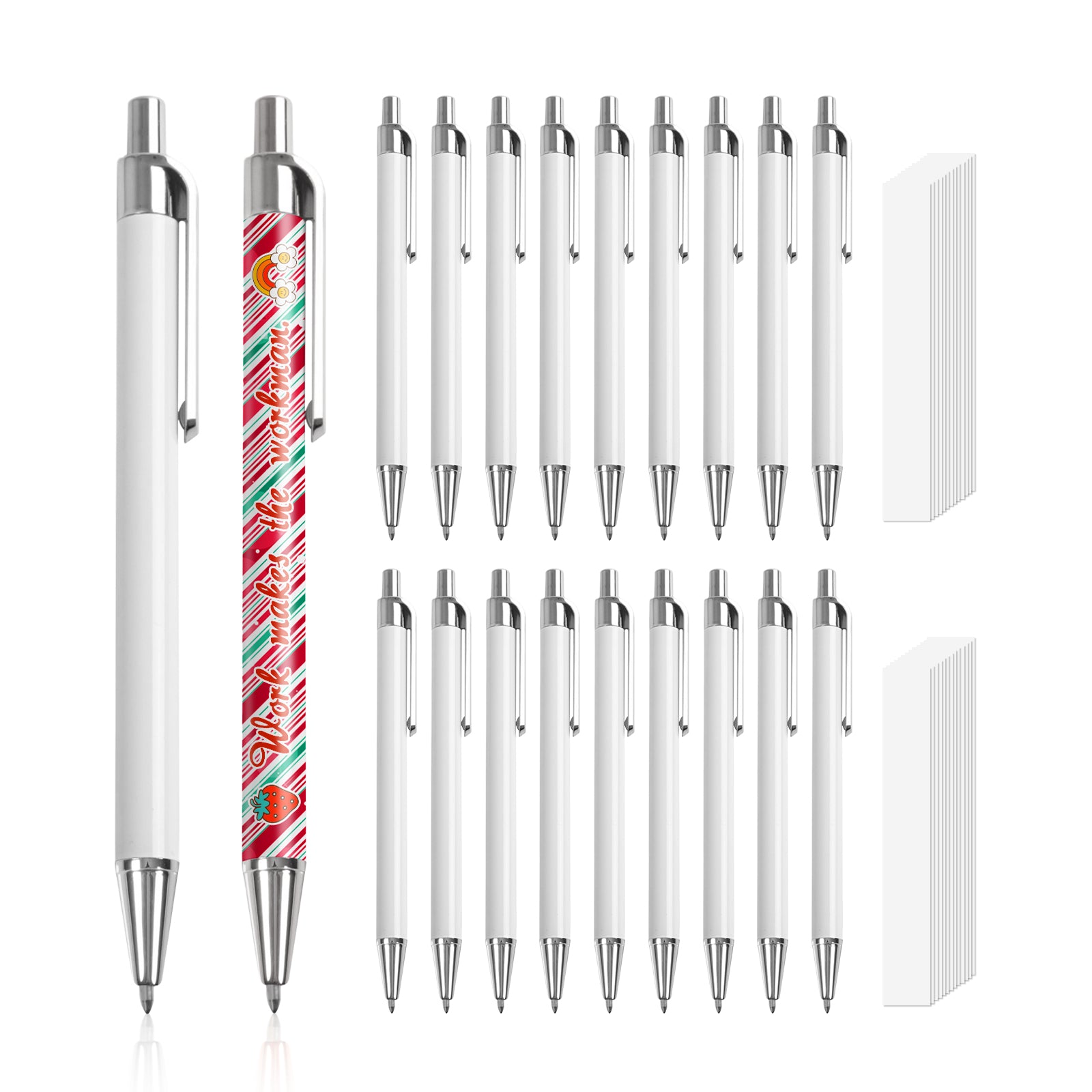 20 Pack Sublimation Pens Kit Shrink Wrap Film & Sublimation Tools for Pens