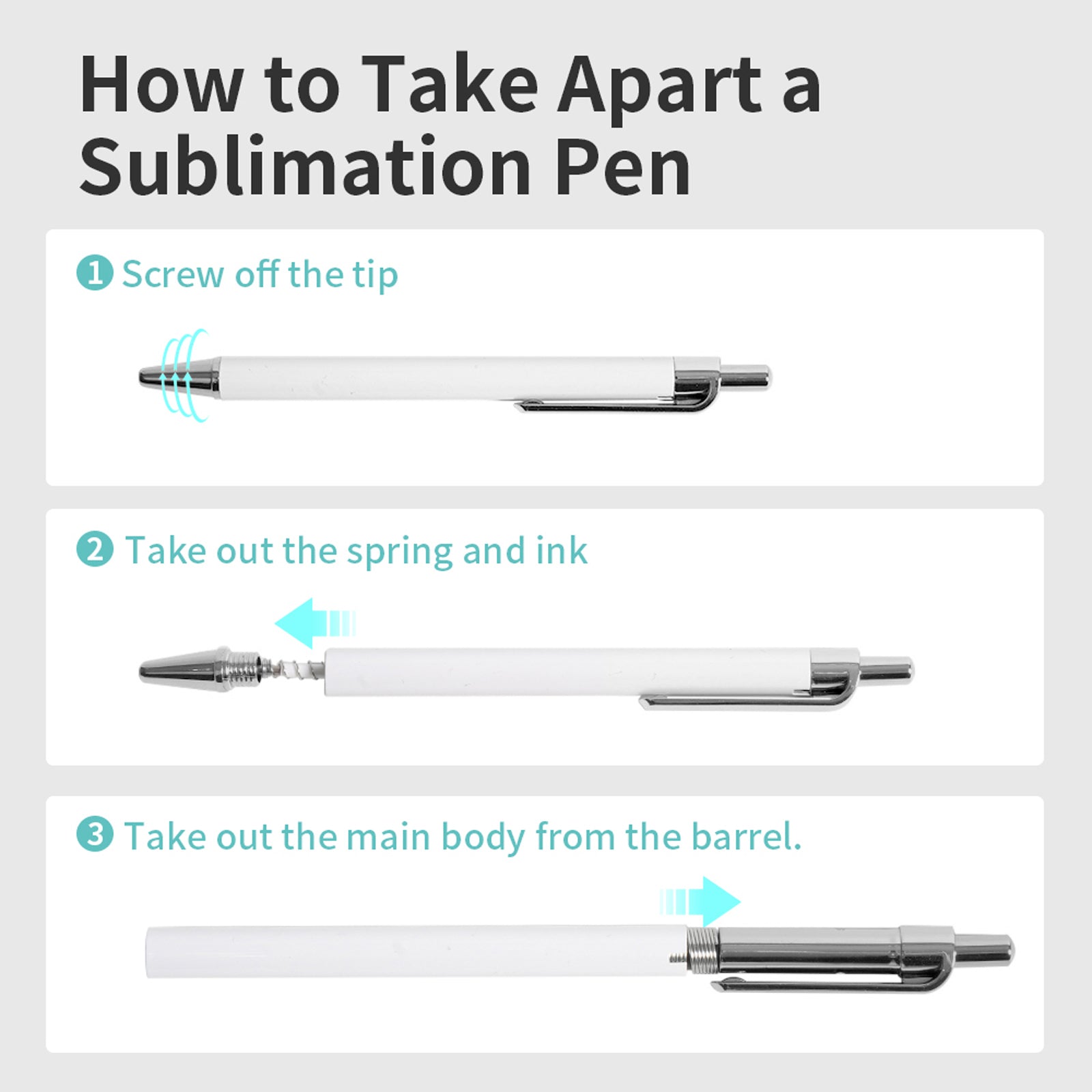 20 Pack Sublimation Pens Kit Shrink Wrap Film & Sublimation Tools for Pens
