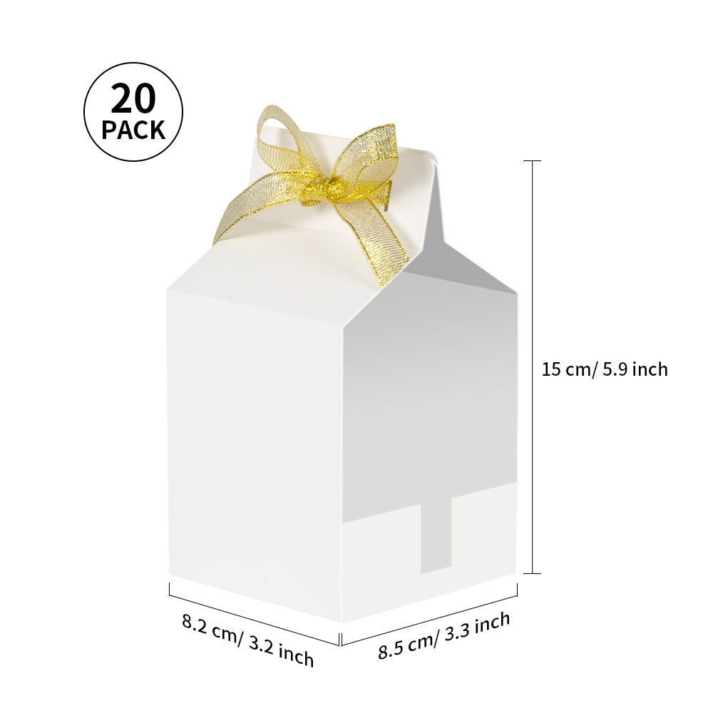 (2 Shapes) Sublimation Boxes Blanks for 11 OZ Sublimation Ceramic Mugs Matte White Sublimation Gift Boxes Blank with Golden Ribbon 20 Pack & 60 Pack & 100 Pack