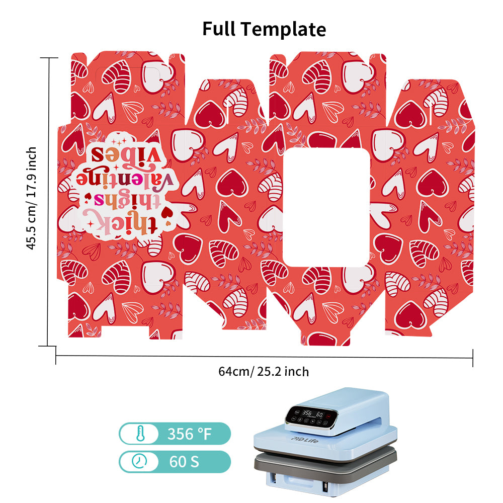 Wholesale Sublimation Gift Boxes Blanks with Clear PET Window Built-In Handle Matte White 10 Pack & 30 Pack(2 Size)