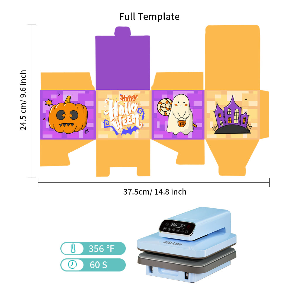 Wholesale Easter Sublimation Gift Boxes with Bunny Ears 3.5" x 3.5" x H 5.35" Matte White for Halloween Christmas Easter Gift 20 Pack & 60 Pack & 100 Pack
