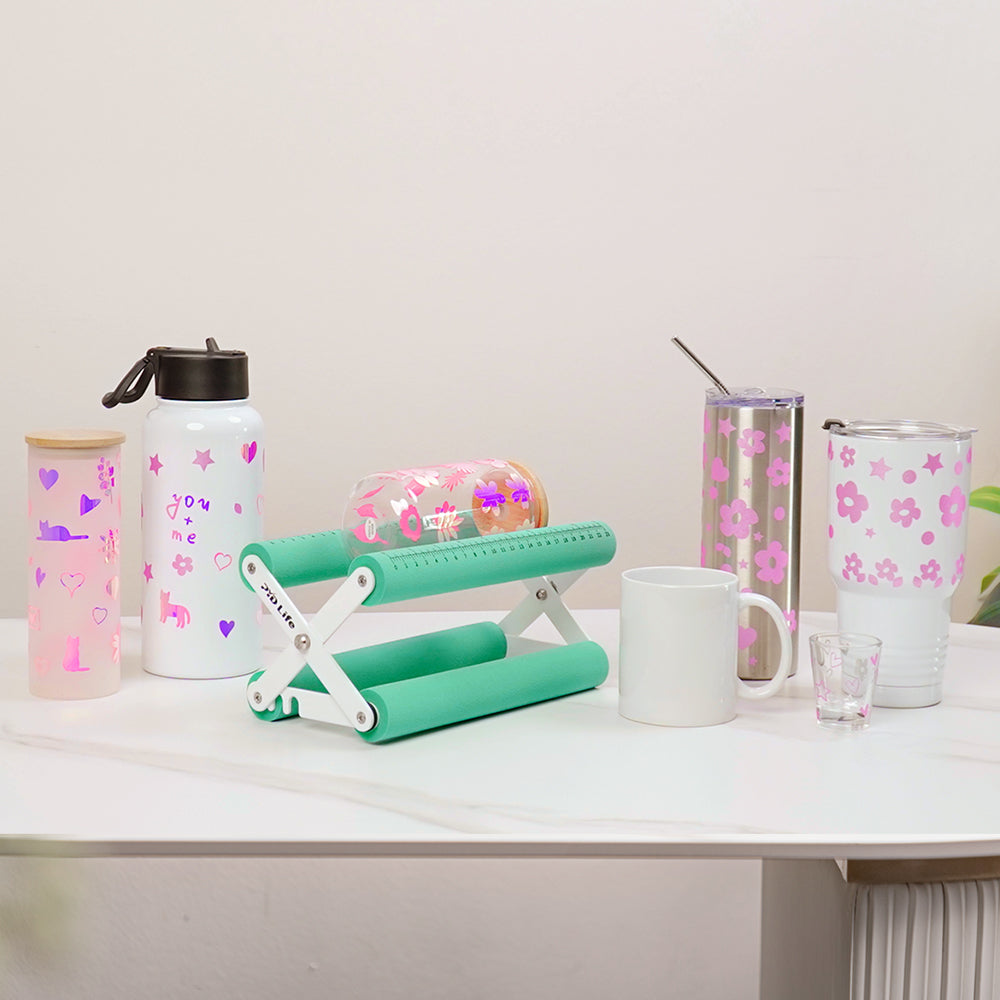 Sublimation Oven Tools Starter Kit Bundle with Cup Tumbler Cradle,Shrink Wrap Film and Heat Gun