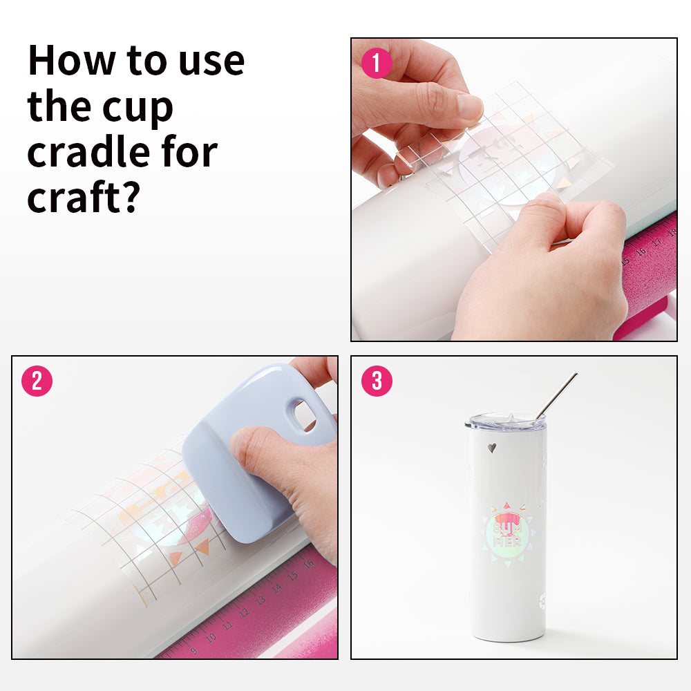 Multi-functional Tumbler Mug Cradle Holder for Crafting Pink – PYD LIFE