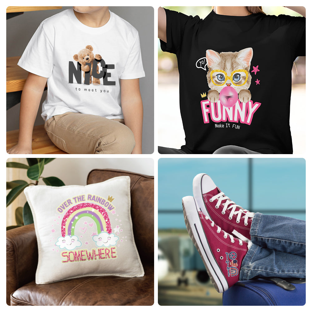 DTF Transfer Film Roll 11.8" x 328ft Matte Double Sided for Sublimation PET Heat Transfer Pretreat Sheets