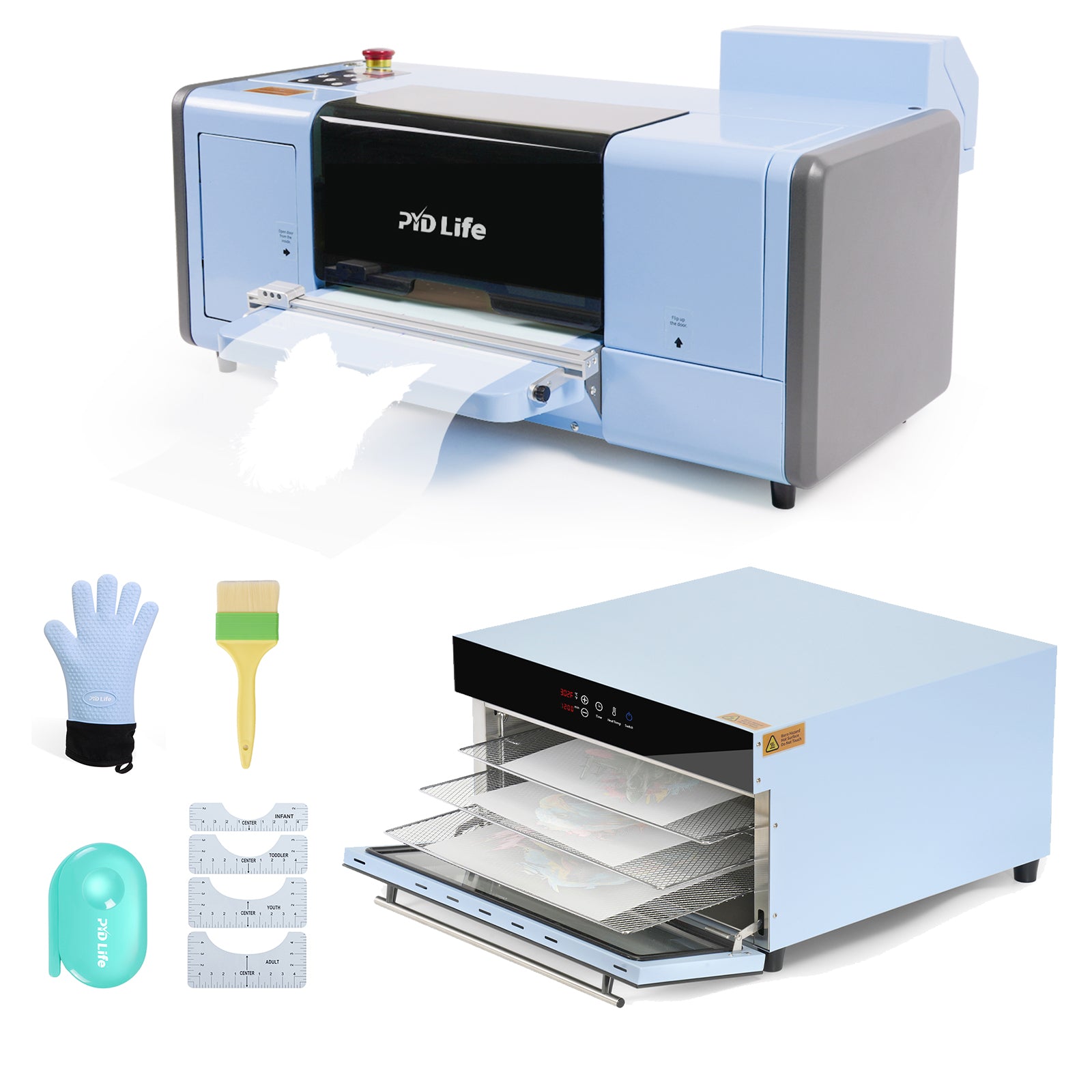 DTF Printer A3 Transfer Printing Machine T-Shirt Direct to Film Printer with F1080 Printhead with DTF Dryer Oven