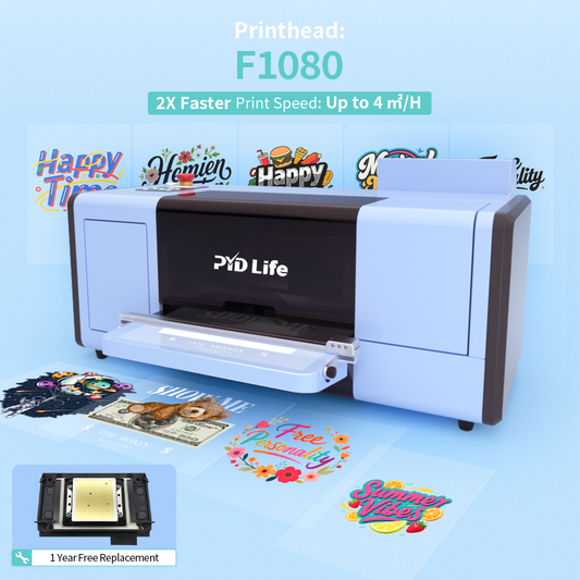DTF Starter Kit Bundle with DTF Printer A3 Transfer Printing Machine, DTF Dryer Oven,One Roll 11.8" x 328ft DTF Film,500 ml x 6 DTF Ink,600g DTF Powder