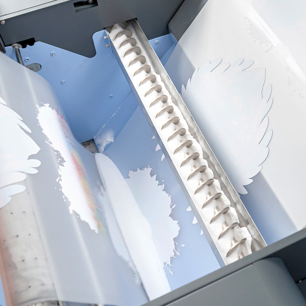 DTF Powder White Digital Transfer Hot Melt Adhesive 600g 21.1 oz,DTF PreTreat Transfer Powder for Light Dark Colored Fabric Heat Transfer,for DTF and DTG Printers