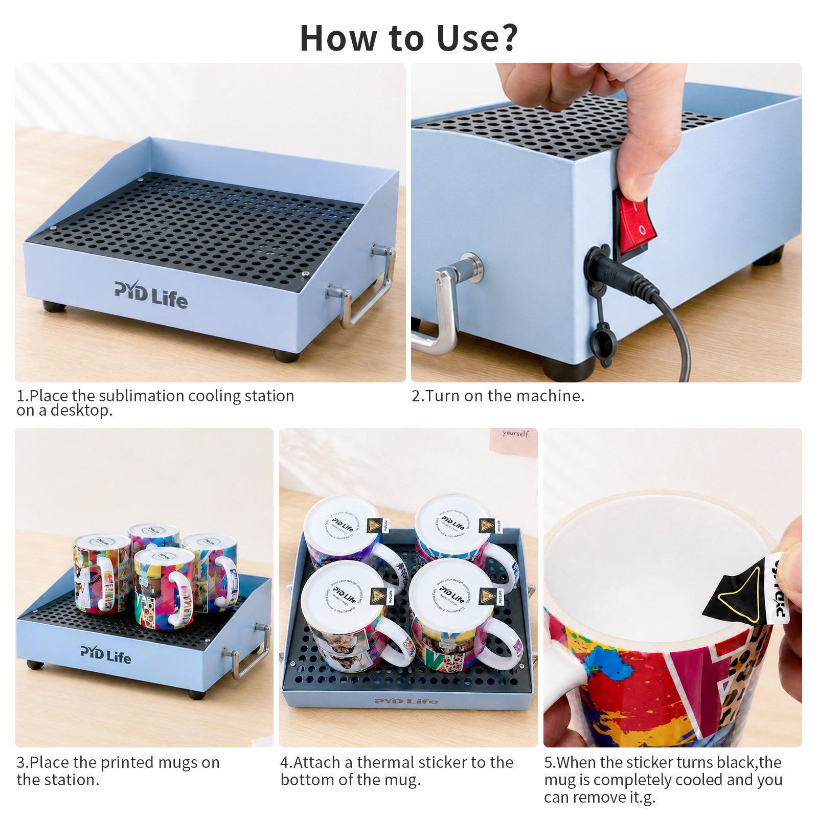 Mini Sublimation Cooling Station for Mugs Tumblers After Printing Pre-Order