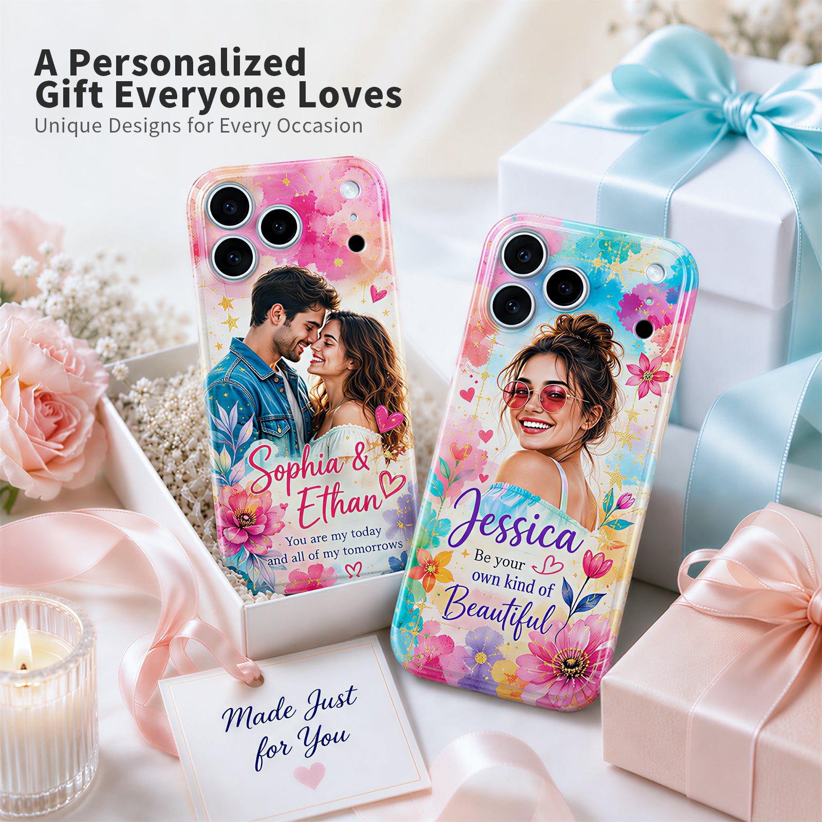 3D Vacuum Sublimation Oven Kit with Sublimation Film, 1 Pack iPhone Metal Mold and 8 Pack Blank Sublimation Phone Cases for Custom 3D Phone Case