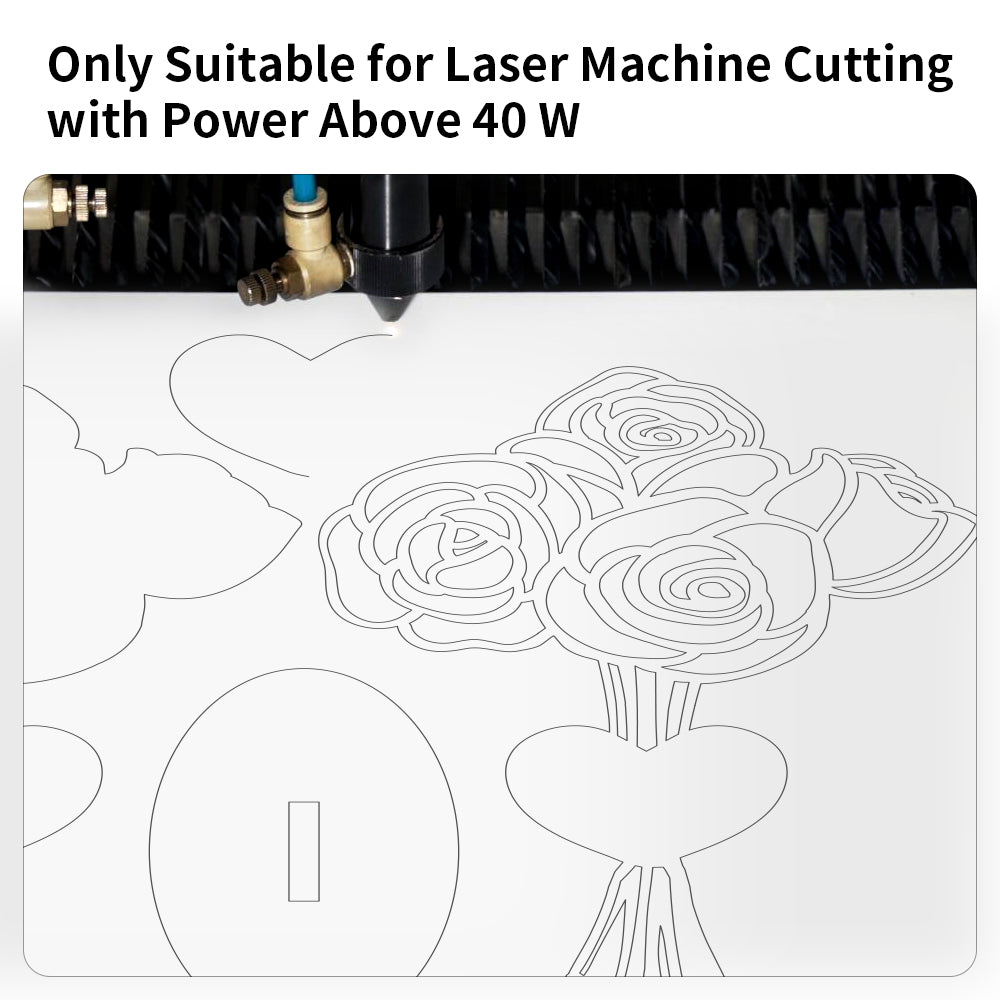 Wholesale Sublimation Plywood Blanks Sheets Double-Sided Printable, 11.8" x 11.8",1/5" Thick(5 mm) Wood Board for 40 W Laser Cutting Machine 8 Pack & 24 Pack & 36 Pack