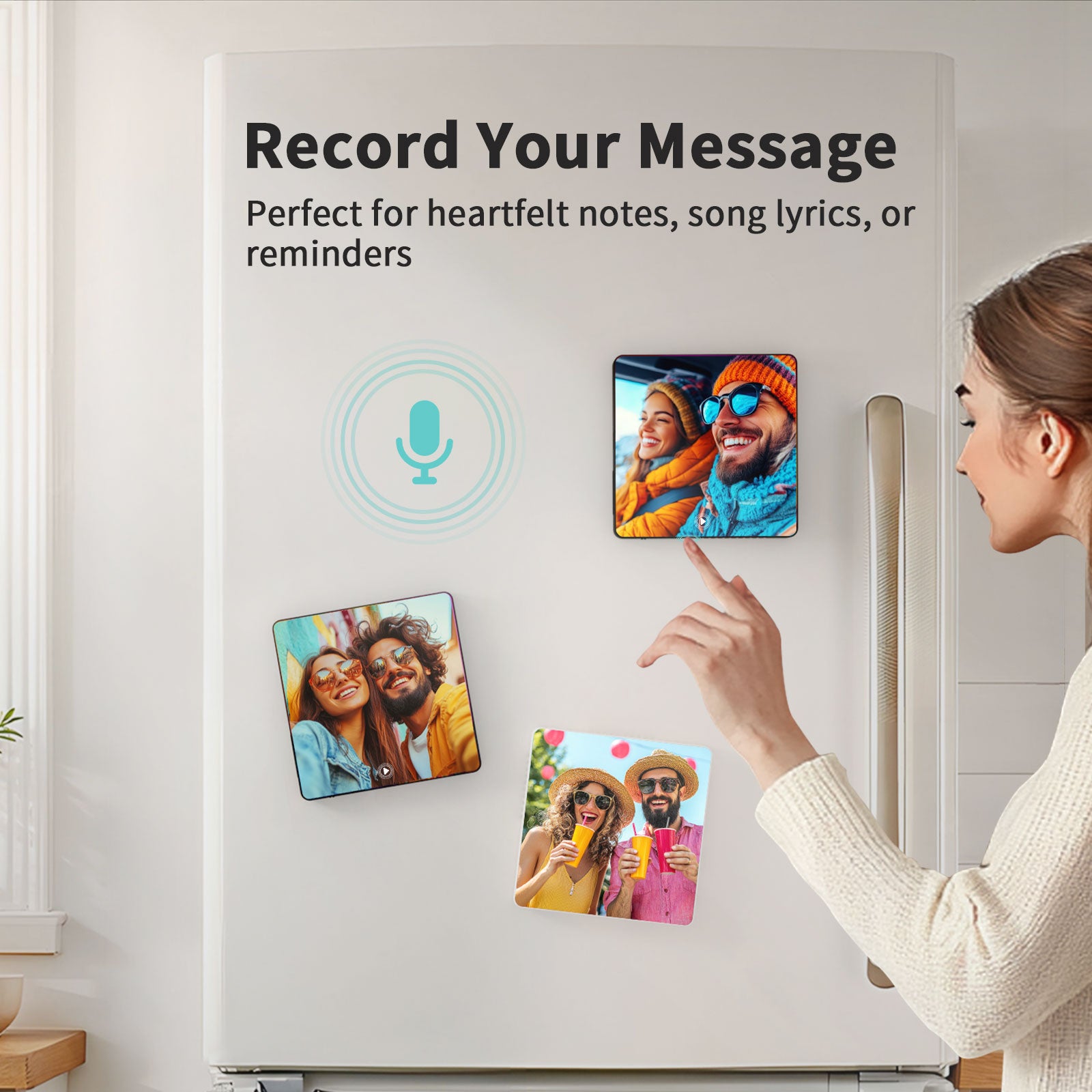 Wholesale Sublimation Music Fridge Magnet Blanks, Album Refrigerator Magnets,Built-in Music Can Play Songs for Heat Press Machine 6 Pack & 24 Pack & 48 Pack