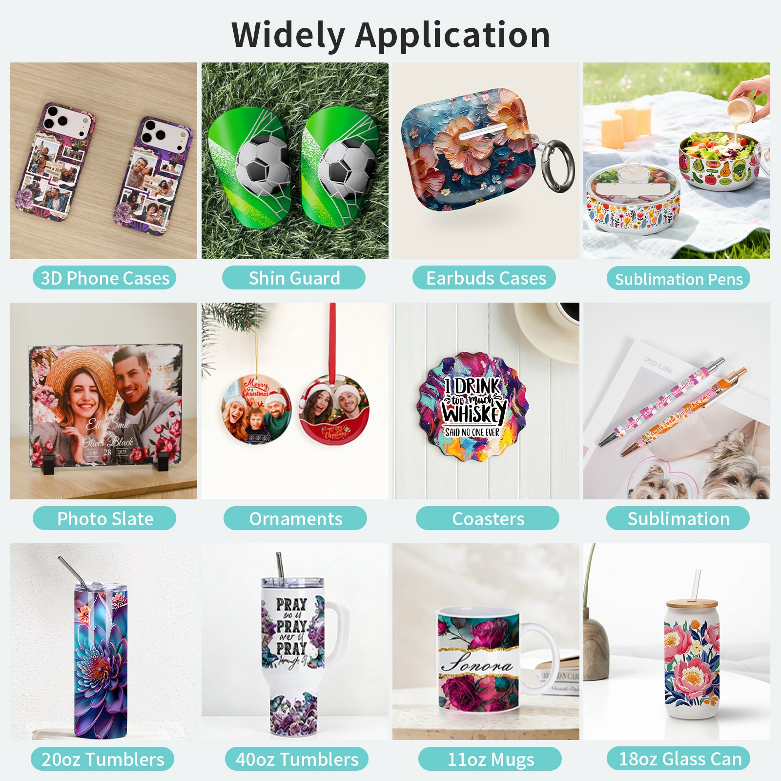 V20 Sublimation Oven Machine Kit 20 L 220 V 1300 W Light Blue for 3D Phone Case Photo Slates Mugs Tumblers Blanks Printing (V20 + A4 Tray Kit) for CA-Shipping from China