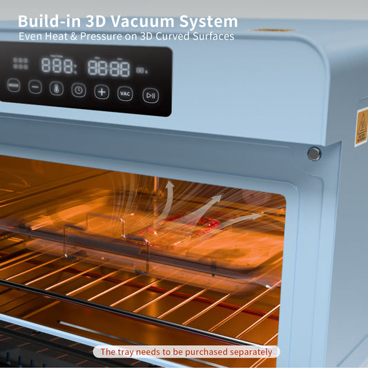 V20 Sublimation Oven Machine 20 L 120 V 1300 W Light Blue Multi-Function Convection Oven for Sublimation Mugs Tumblers Blanks Printing-Pre Order