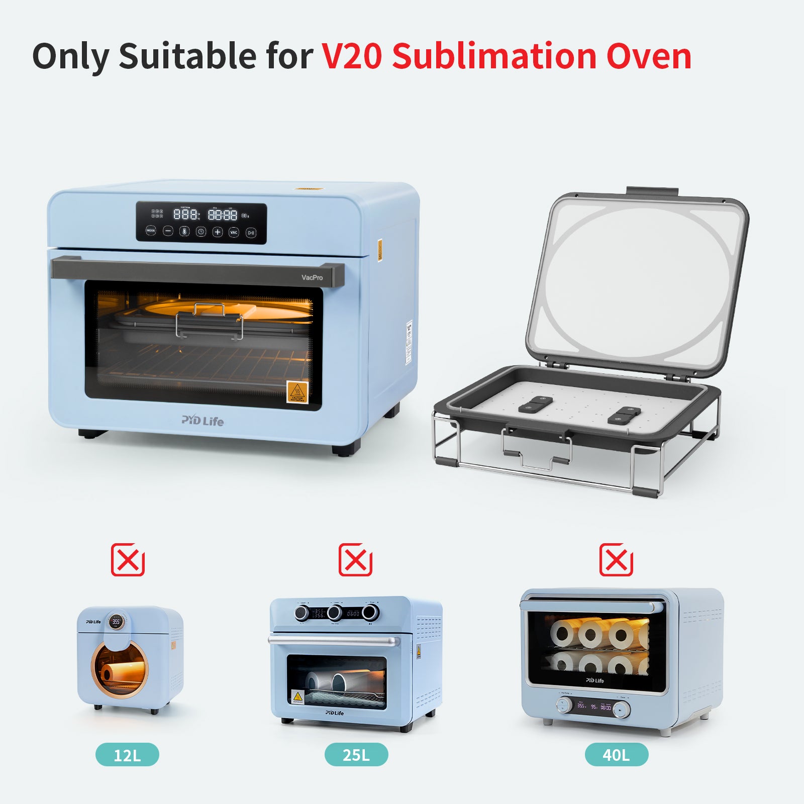 A3 Vacuum Tray V20 Sublimation Oven Machine Accessories for V20 Oven
